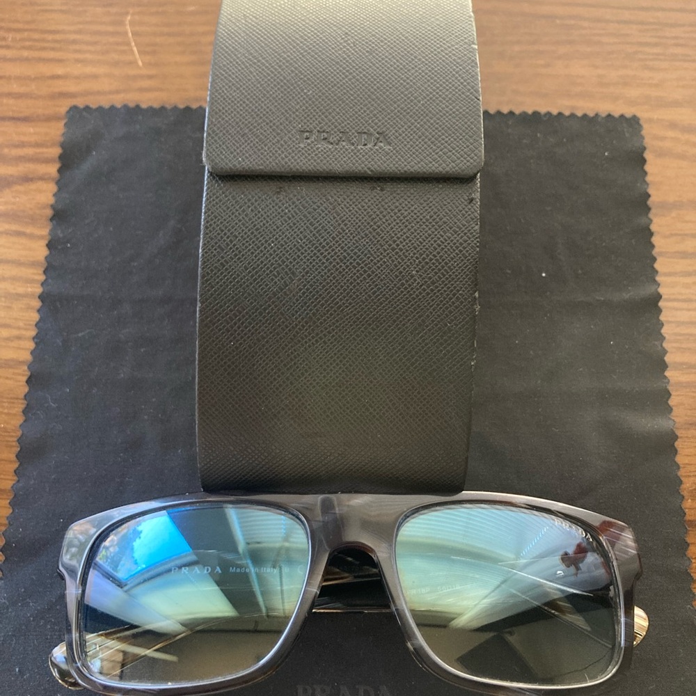 Prada Gray Sunglasses with Black Case